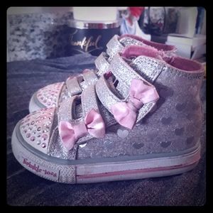 Sketchers twinkle toe light up sneakers sz 7